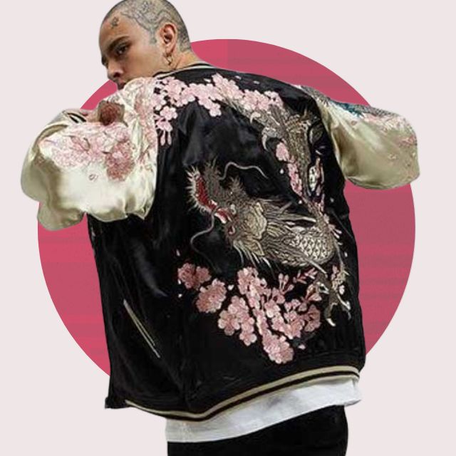 men in a sukajan jacket