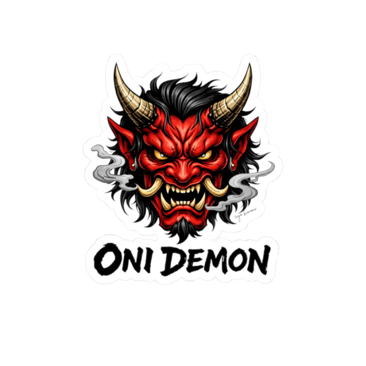 Oni Demon Kiss-Cut Sticker