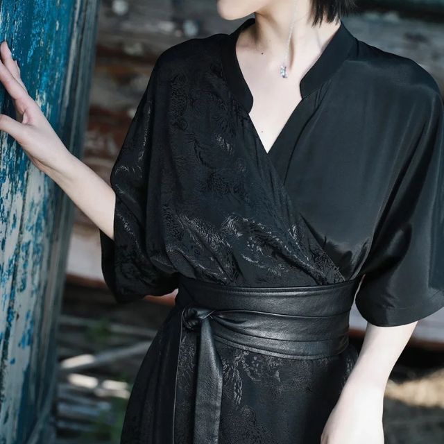 Black Obi Belt | Eiyo Kimono