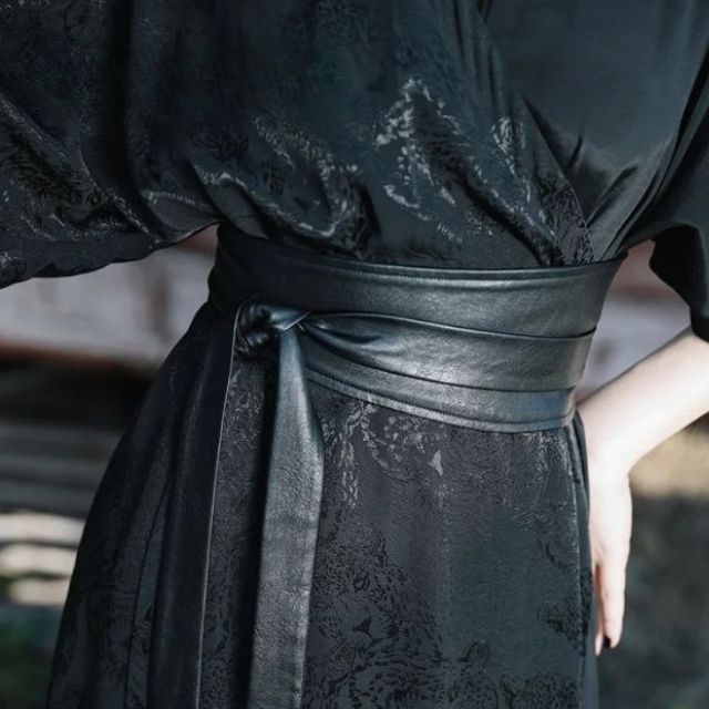 Black Obi Belt | Eiyo Kimono