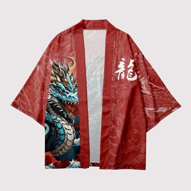 Blue Dragon Haori | Eiyo Kimono