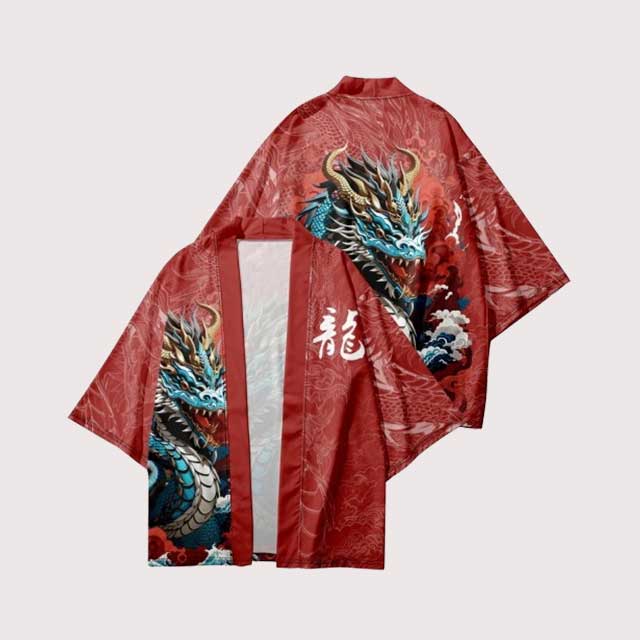 Blue Dragon Haori | Eiyo Kimono