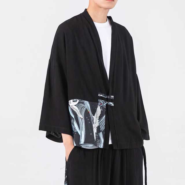 Japanese Crane Jacket| Eiyo Kimono