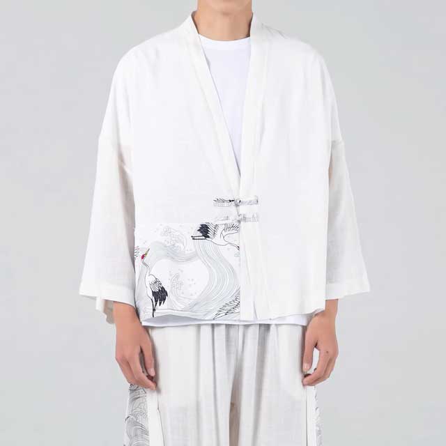 Japanese Crane Jacket| Eiyo Kimono