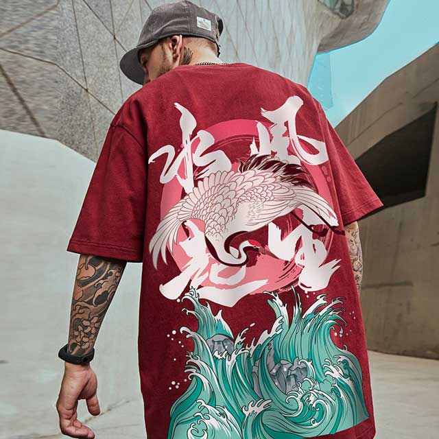 Crane Shirt | Eiyo kimono