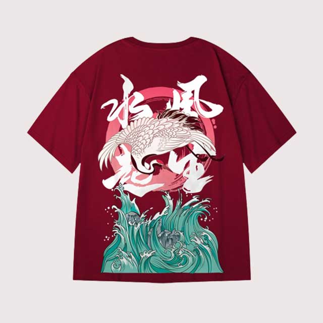 Crane Shirt | Eiyo kimono
