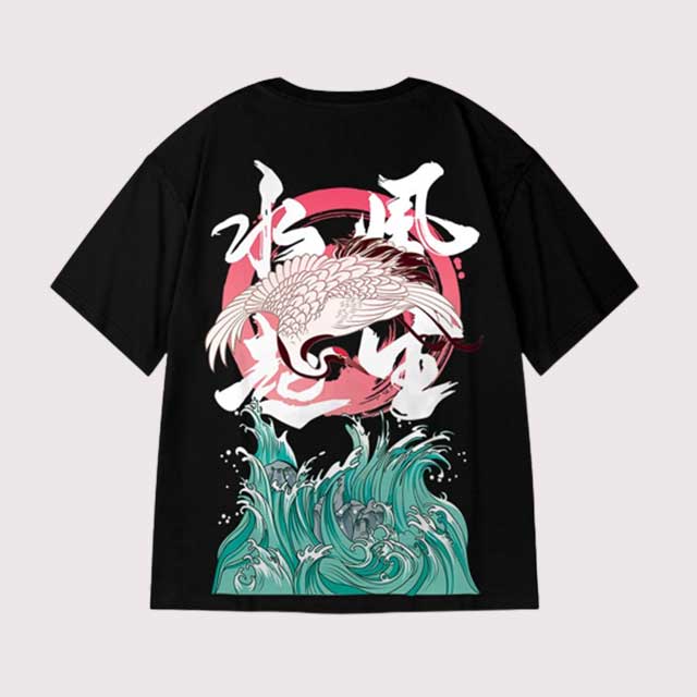 Crane Shirt | Eiyo kimono