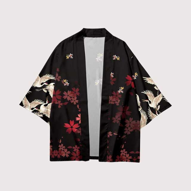 Flower Crane Haori | Eiyo Kimono