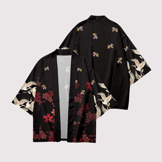 Flower Crane Haori | Eiyo Kimono