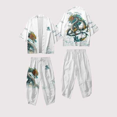 Green Kimono Two Piece Set | Eiyo Kimono