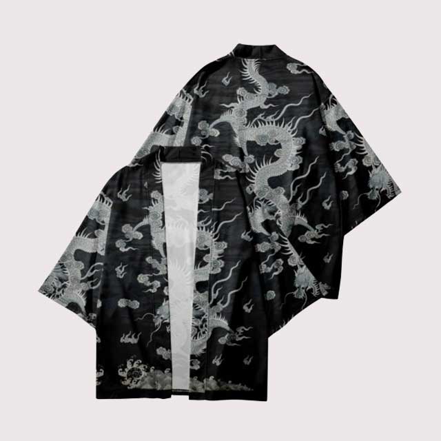 Grey Dragon Haori | Eiyo Kimono