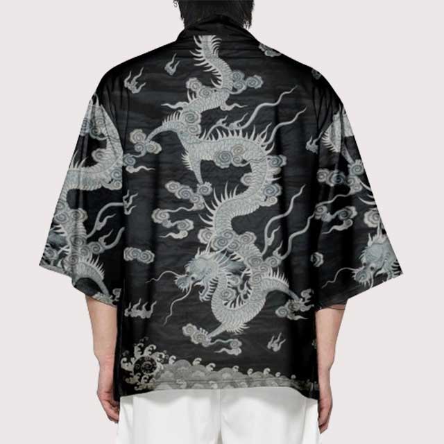 Grey Dragon Haori | Eiyo Kimono