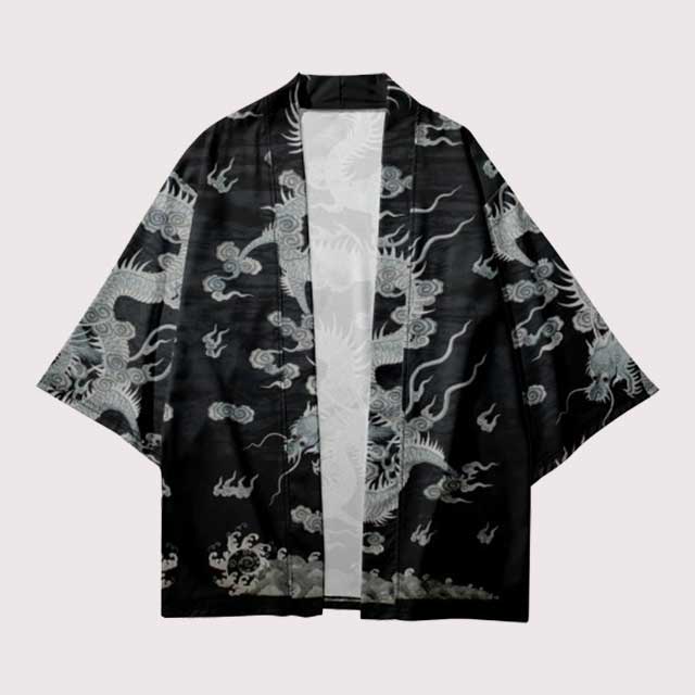Grey Dragon Haori | Eiyo Kimono