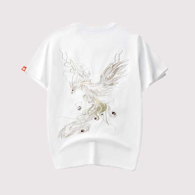 Japanese Crane T-Shirt | Eiyo Kimono