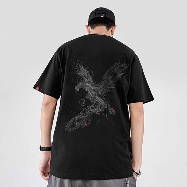 Japanese Crane T-Shirt | Eiyo Kimono