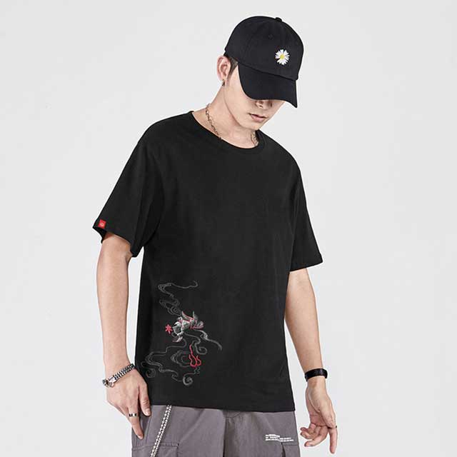 Japanese Crane T-Shirt | Eiyo Kimono