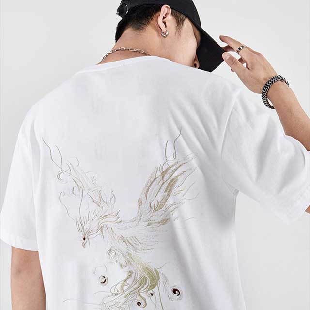 Japanese Crane T-Shirt | Eiyo Kimono