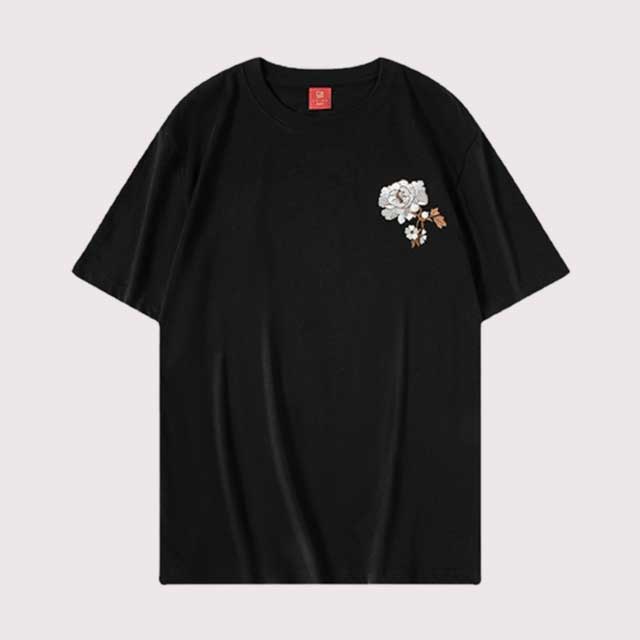 Embroidery Japanese T-Shirt | Eiyo Kimono