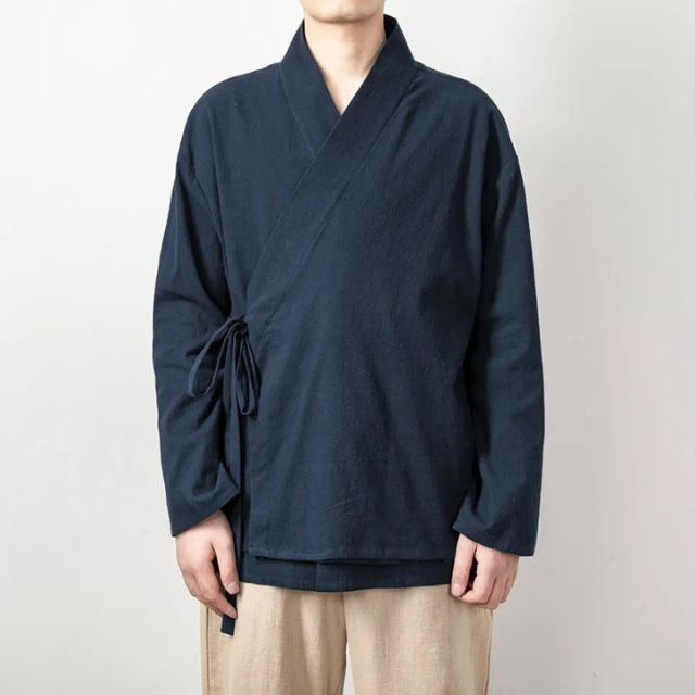 Japanese style kimono sleeve shirt relaxed fit - eiyo kimono