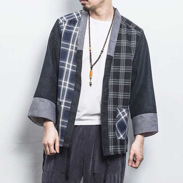 Plaid Kimono Cardigan | Eiyo Kimono