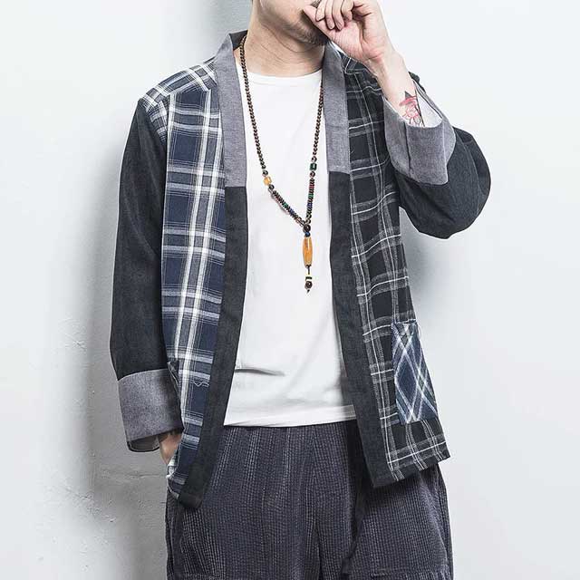 Plaid Kimono Cardigan | Eiyo Kimono