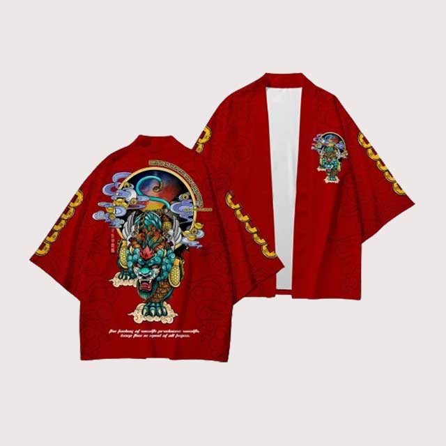 Red Haori Set | Eiyo Kimono