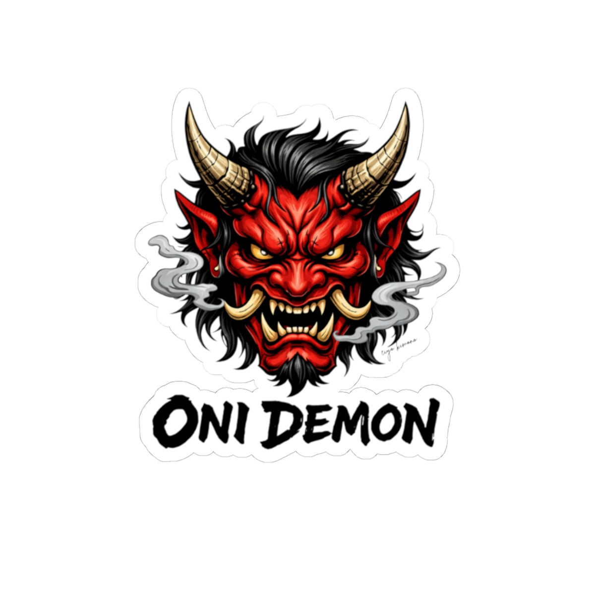 Oni Demon Kiss-Cut Sticker
