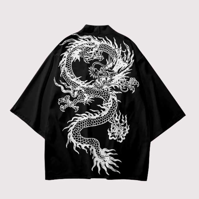 White Dragon Haori | Eiyo Kimono