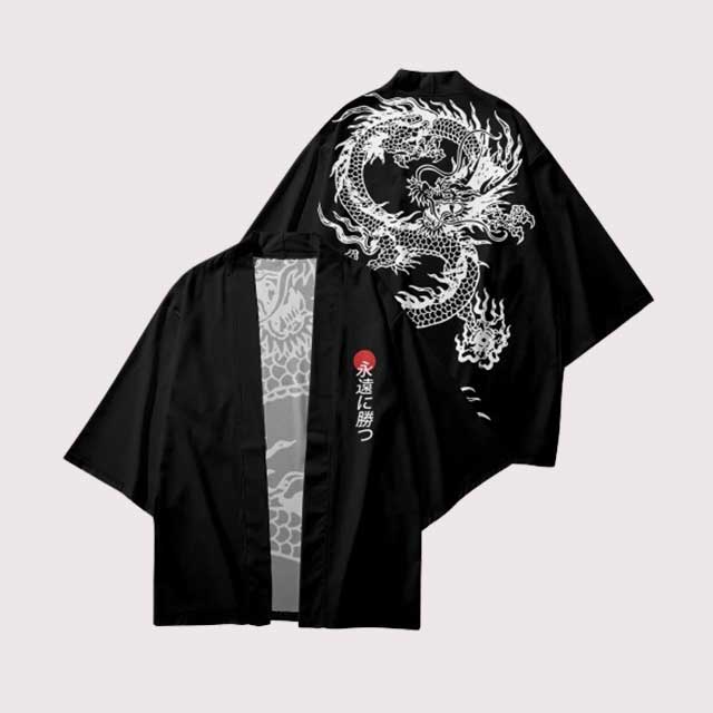 White Dragon Haori | Eiyo Kimono