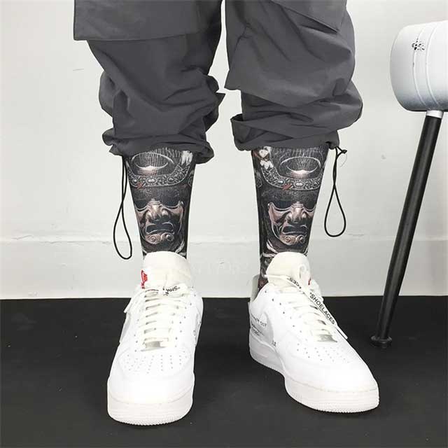 Best Samurai Oni Face Japanese Socks | Eiyo Kimono