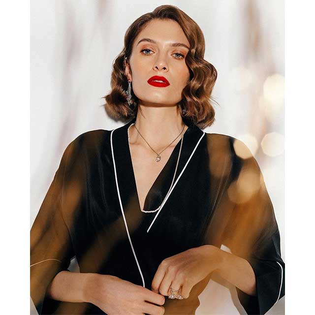 Black and White Kimono Robe | Eiyo Kimono