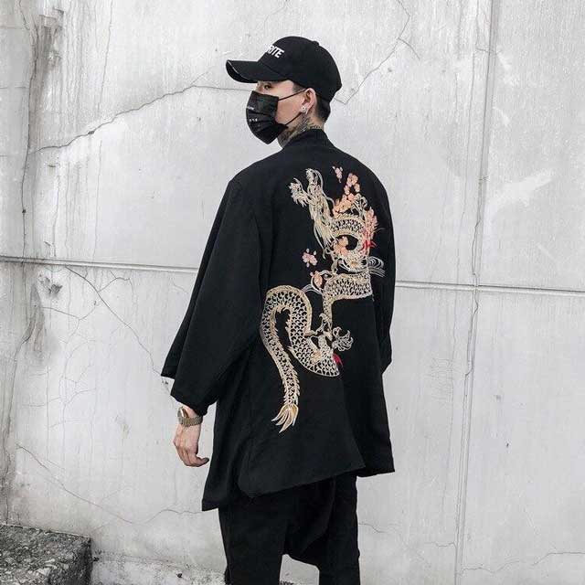 Black Kimono Cardigan | Eiyo Kimono