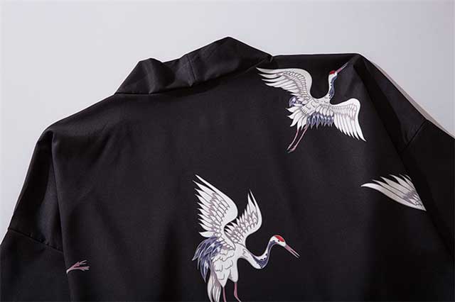 Men's Black Kimono Cardigan | Eiyo Kimono