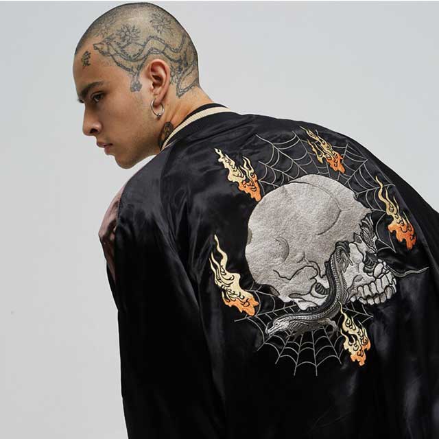 Black Sukajan | Eiyo Kimono