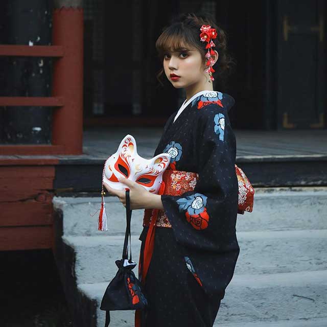 Black Yukata | Eiyo Kimono
