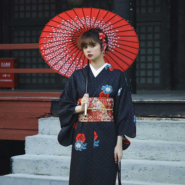 Black Yukata | Eiyo Kimono