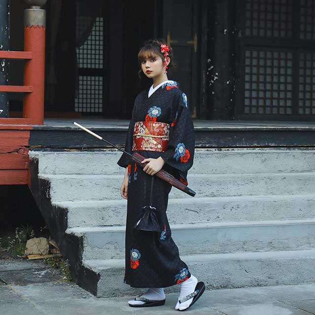 Black Yukata | Eiyo Kimono