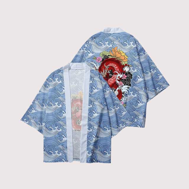 Blue Wave Haori | Eiyo Kimono