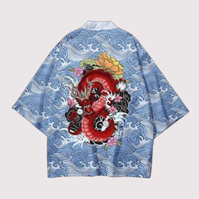 Blue Wave Haori | Eiyo Kimono