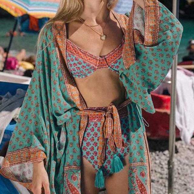 Boho Kimono Robe | Eiyo Kimono