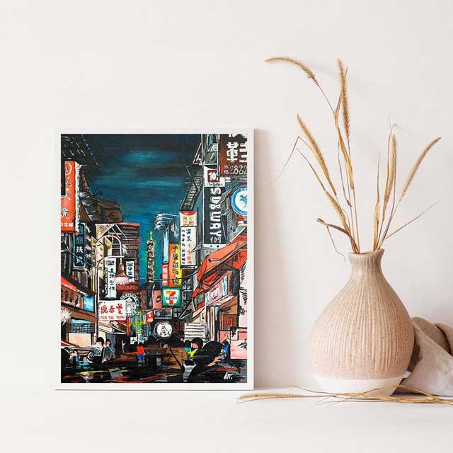 City Landscape Wall Art | Eiyo Kimono
