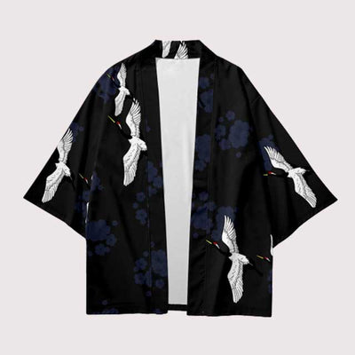 Crane Print Haori | Eiyo Kimono