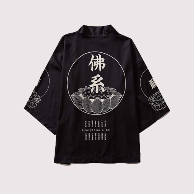 Black Short Kimono | Eiyo Kimono