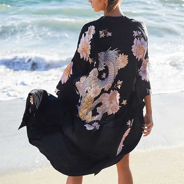 Dragon Printed Kimono | Eiyo Kimono