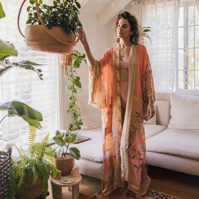 Floral Print Kimono Cover Up | Eiyo Kimono