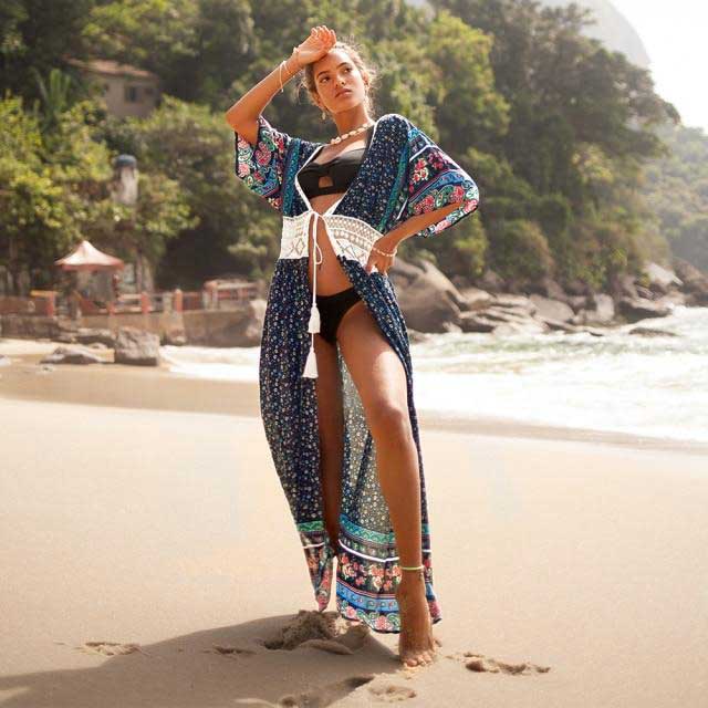 Floral Kimono Robe | Eiyo Kimono