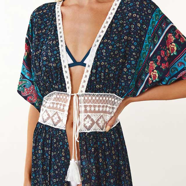 Floral Kimono Robe | Eiyo Kimono