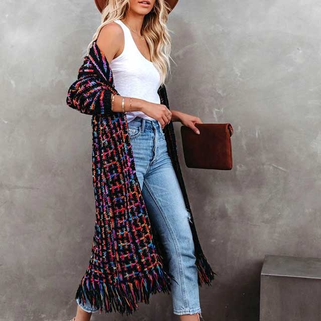 Fringe Boho Kimono Cardigan | Eiyo Kimono