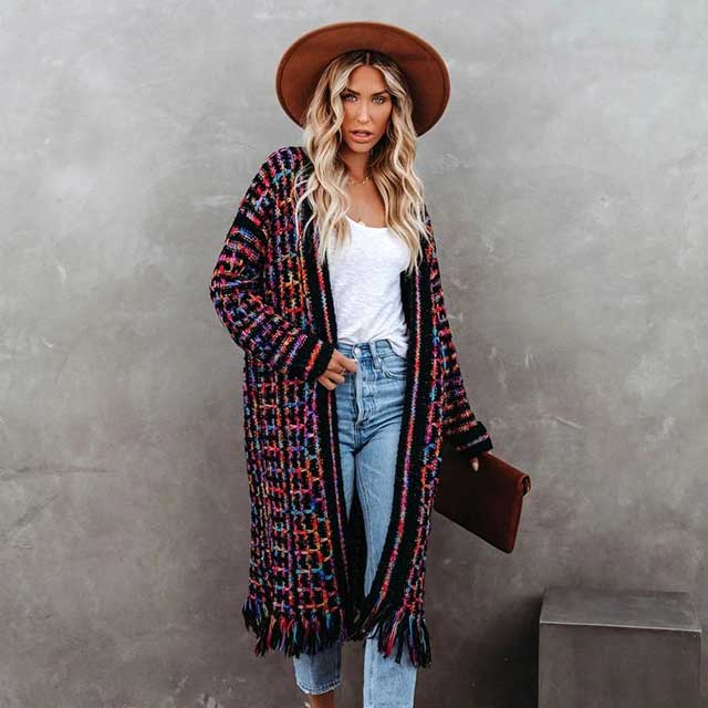 Fringe Boho Kimono Cardigan | Eiyo Kimono
