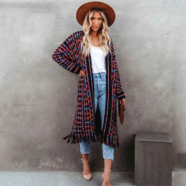 Fringe Boho Kimono Cardigan | Eiyo Kimono